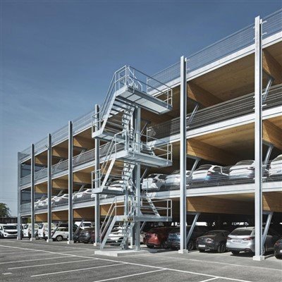 Çok-Katlı Çelik Otopark Binası